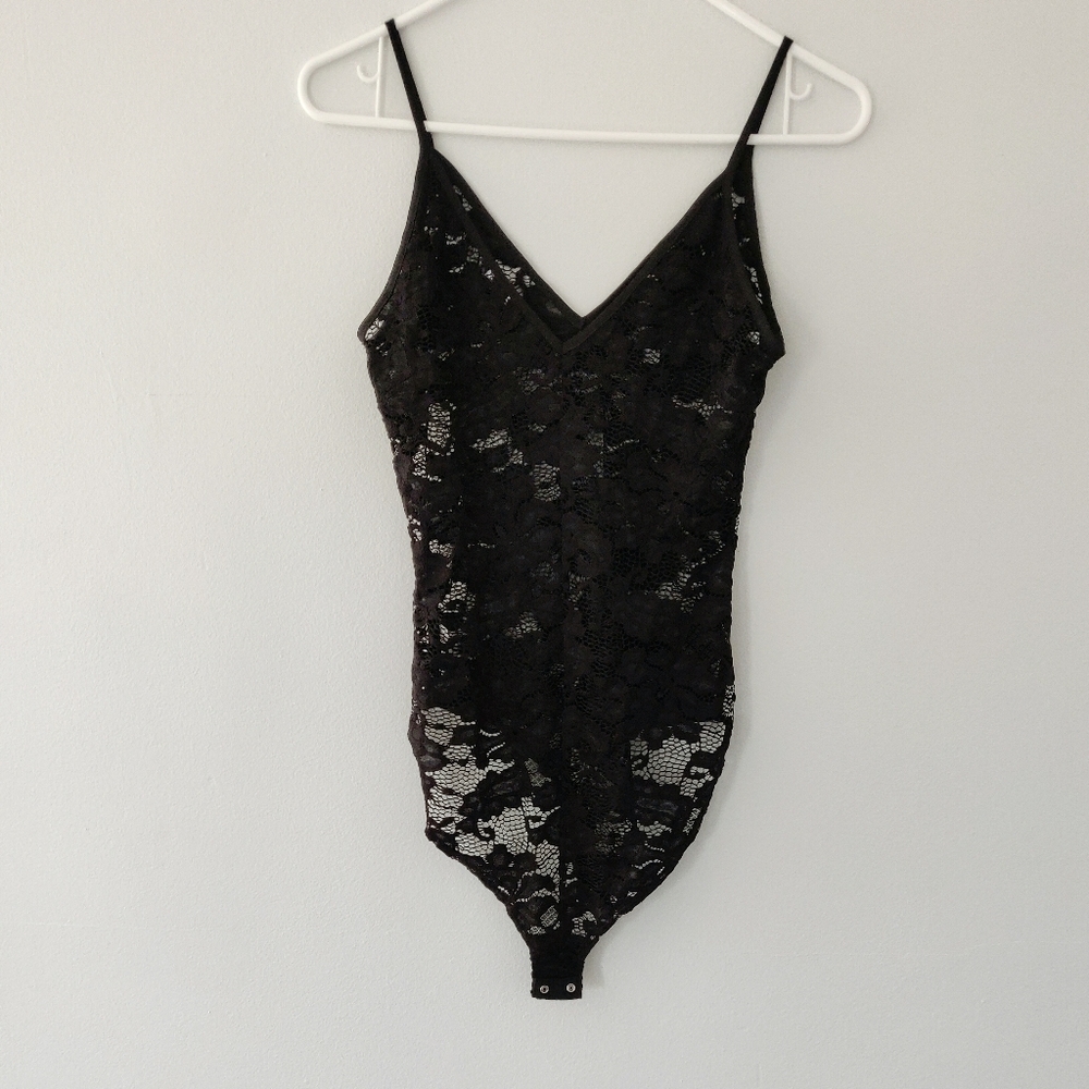 BLACK LACE BODYSUIT SIZE SMALL